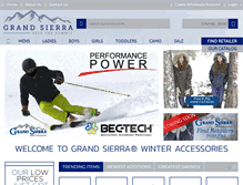 Tablet Screenshot of grandsierragloves.com
